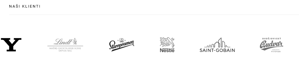 Naši klienti Lindt Staropramen Nestlé Saint-Gobain Budějovický Budvar